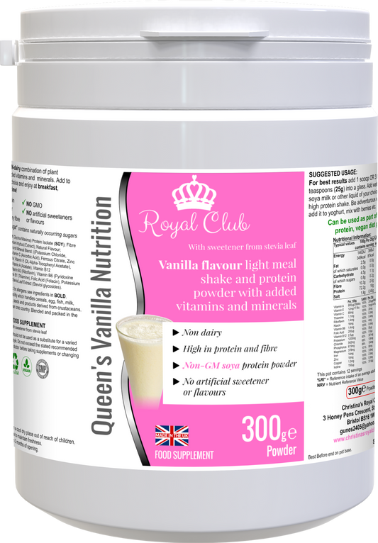 Queens vanilla nutrition shake